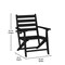 Flash Furniture Tolleson Adirondack Dining Chair w/Fold Out Cup Holder, Weather Resistant Recycled HDPE in Black LE-HMP-2037-10-BLK-GG - alternate 8